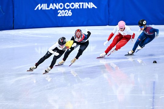 Hanne Desmet liegt vor drei Konkurrentinnen in Führung