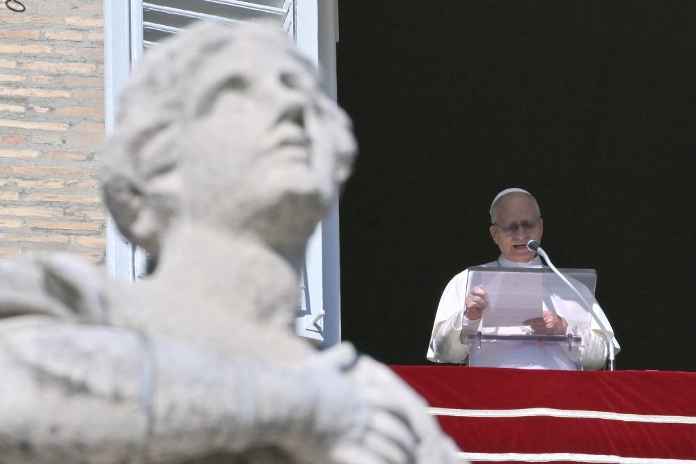 Papst Leo XIV. beim Sonntagsgebet