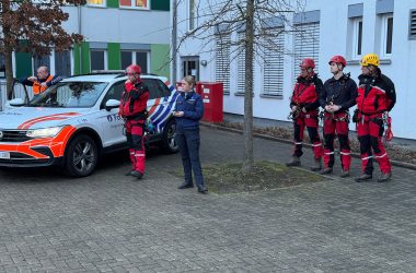 Vorführung von Polizei und Feuerwehr