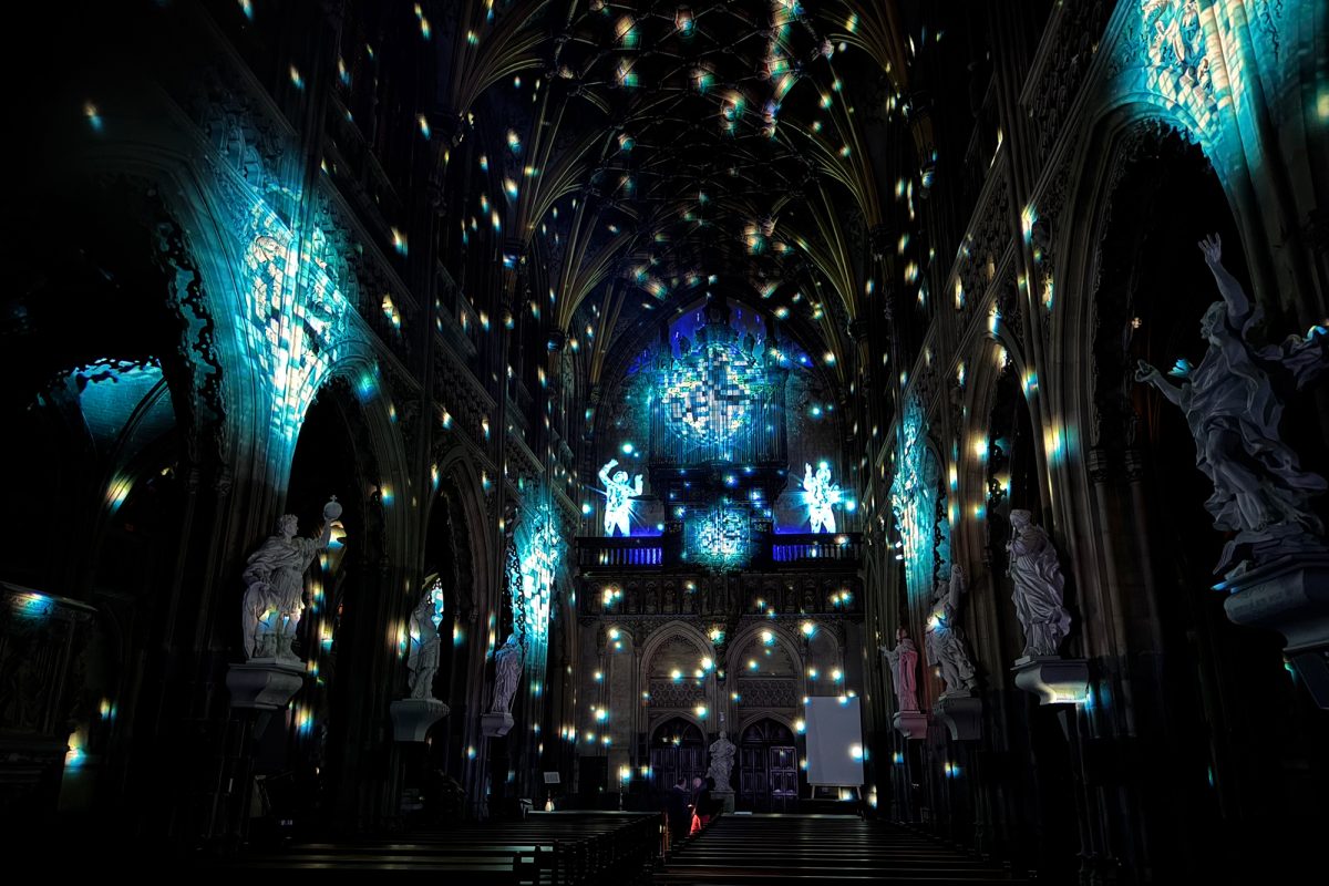 "Le Secret": Lichtershow in der Lütticher Kirche Saint-Jacques