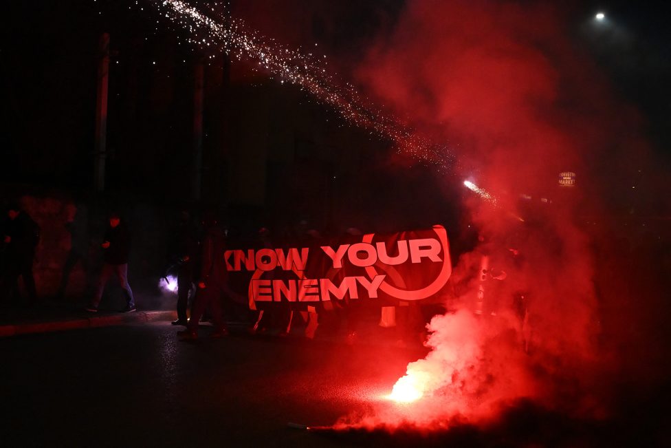 Protest gegen ICE in Mailand