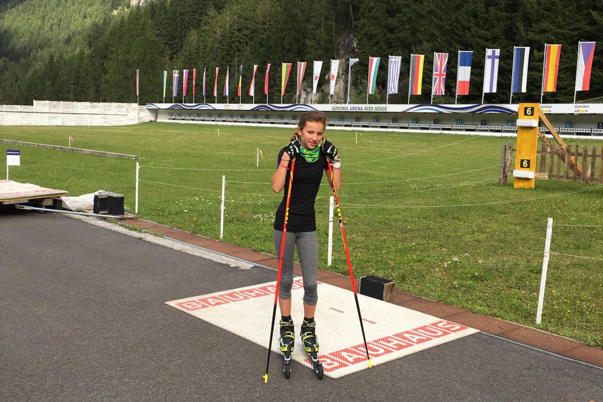 Marisa Emonts als Kind beim Training