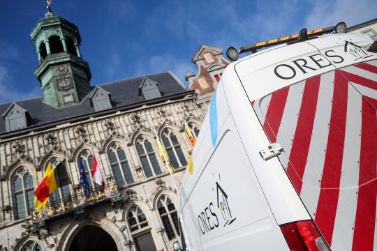 Wegen einer Panne bei der Gasversorgung ist Netzbetreiber Ores in Mons im Einsatz