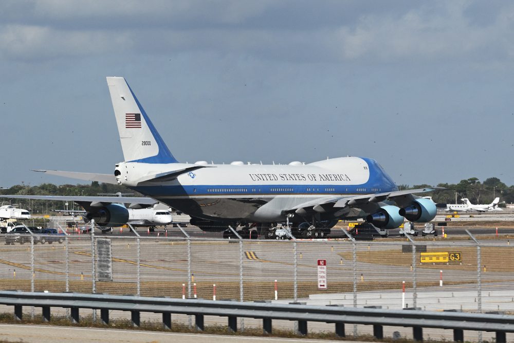 Die Air Force One am Palm Beach International Airport