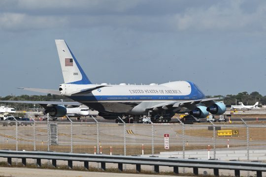 Die Air Force One am Palm Beach International Airport
