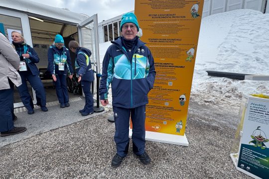 Peter Thomé ist Volunteer bei Olympia