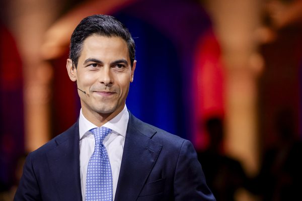 Rob Jetten bei einer Fernseh-Wahldebatte