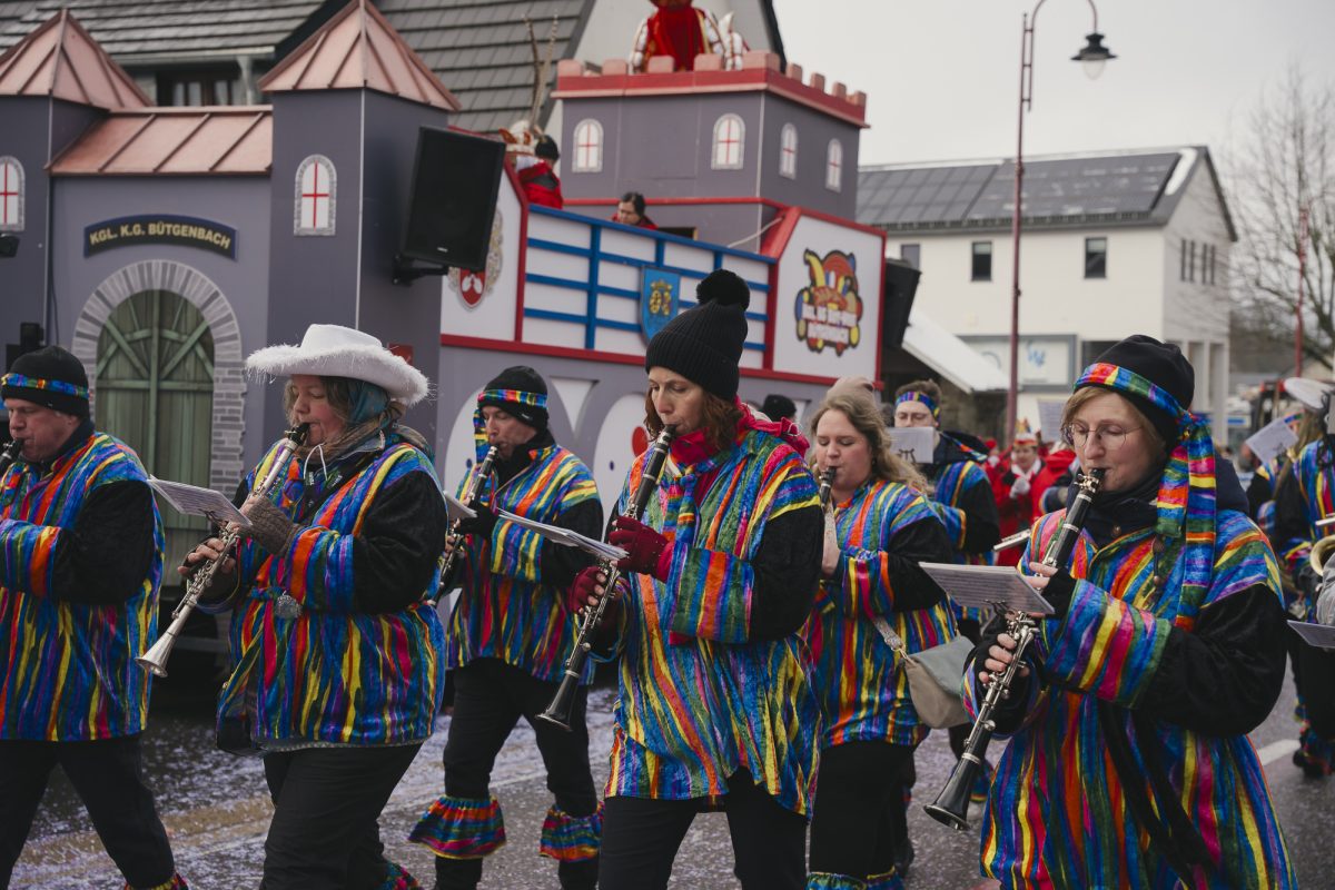 Rosenmontagszug in Bütgenbach 2026