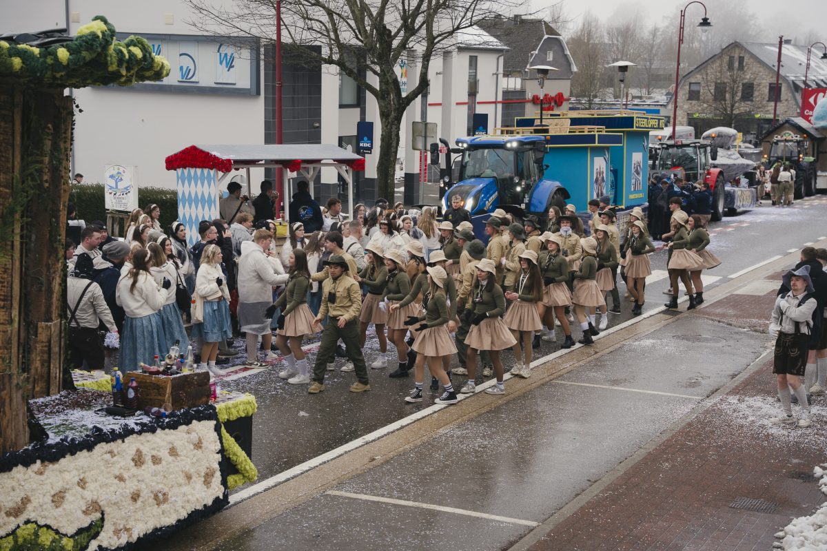 Rosenmontagszug in Bütgenbach 2026