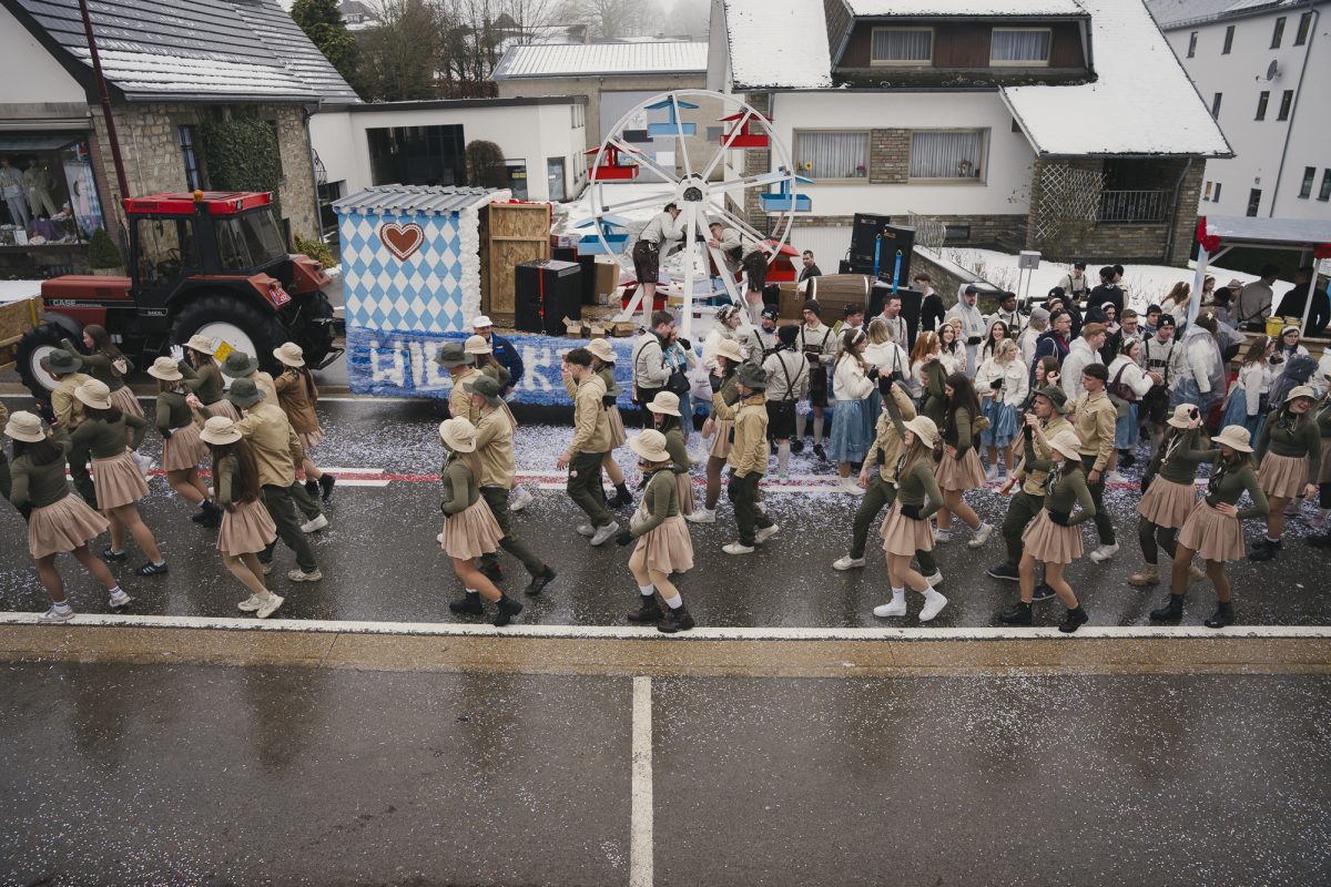 Rosenmontagszug in Bütgenbach 2026