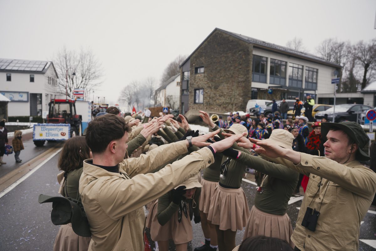 Rosenmontagszug in Bütgenbach 2026