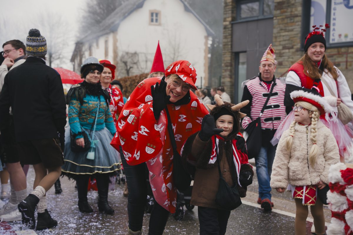 Rosenmontagszug in Bütgenbach 2026