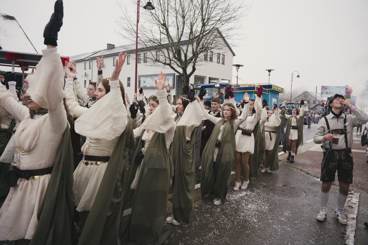 Rosenmontagszug in Bütgenbach 2026