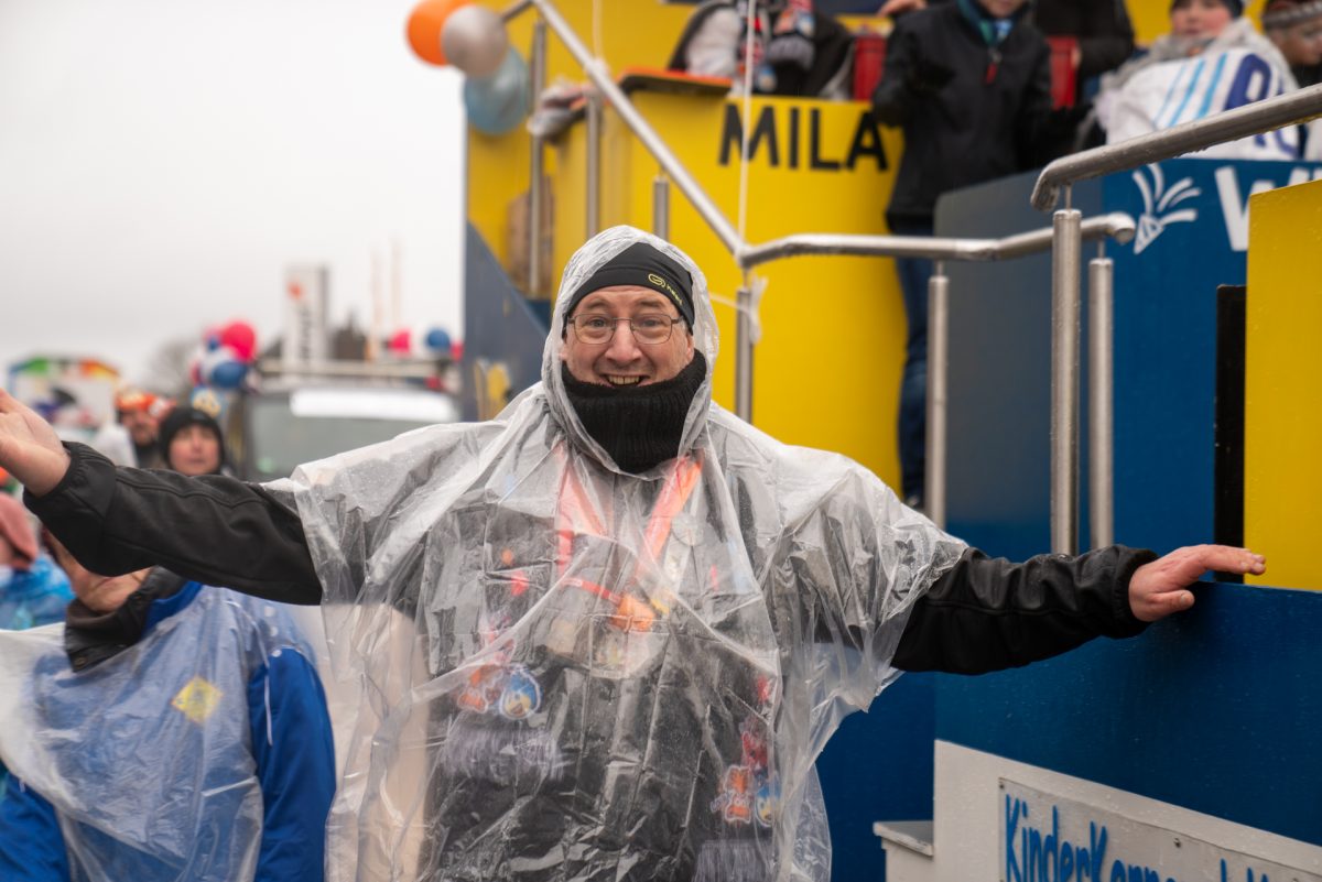 Rosenmontagszug in Kelmis 2026
