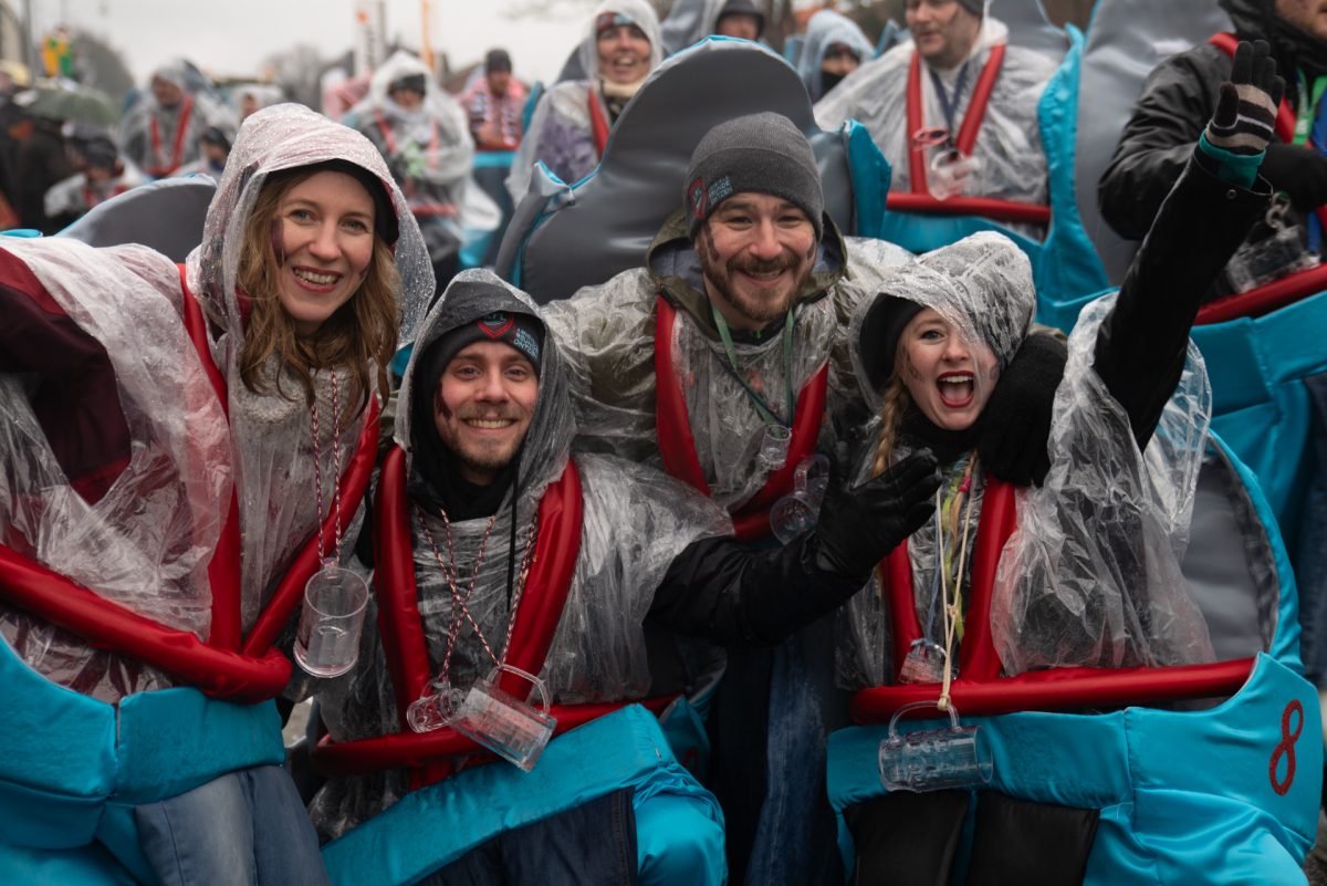Rosenmontagszug in Kelmis 2026