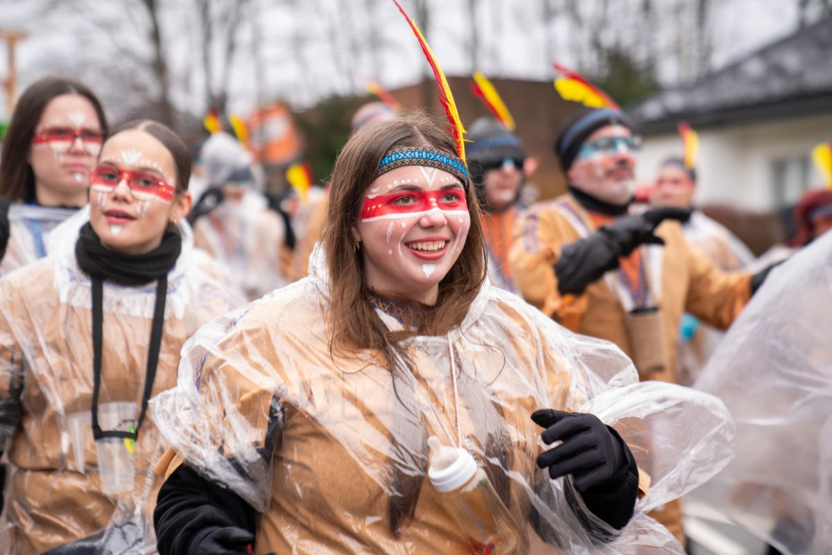 Rosenmontagszug in Kelmis 2026