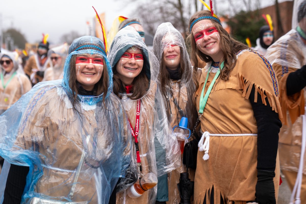 Rosenmontagszug in Kelmis 2026