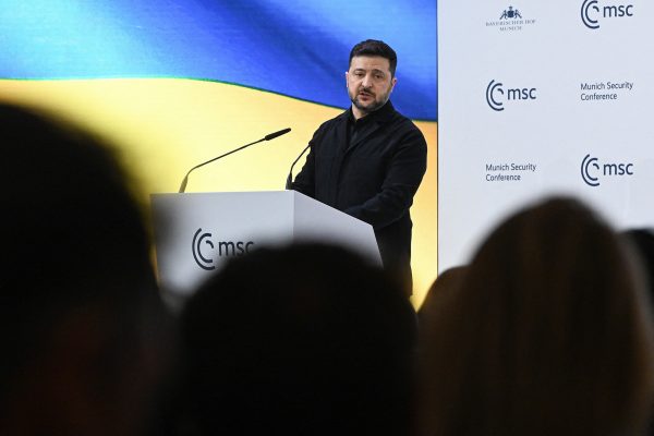 Der ukrainische Präsident Wolodymyr Selenskyj bei der Münchener Sicherheitskonferenz