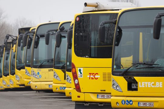 TEC-Busse im Depot
