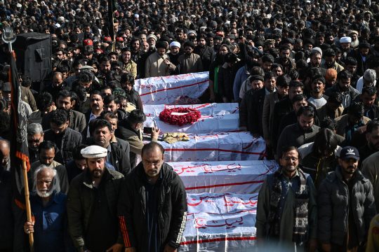 Trauernde in Islamabad