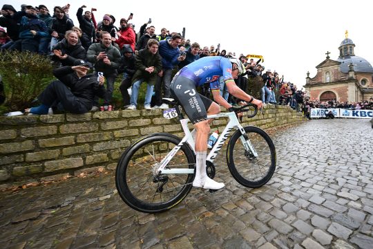 Mathieu van der Poel beim Eintagesradrennen Omloop Nieuwsblad