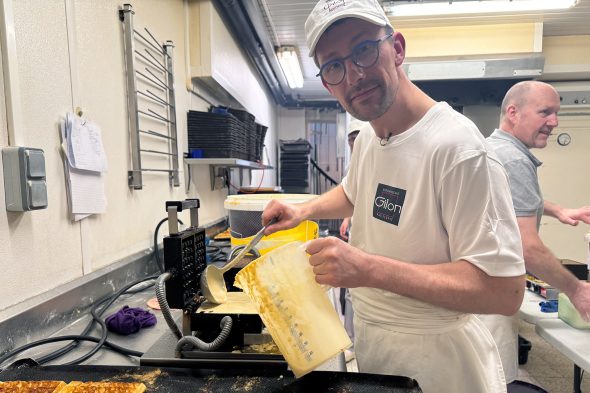 Herstellung der "gaufres molles:" aus Malmedy