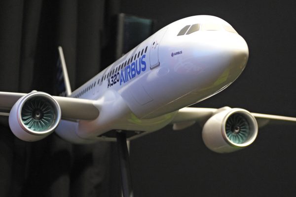 Modell des Airbus A320 Neo