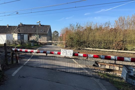 Bahnübergang am Luerweg in Hergenrath