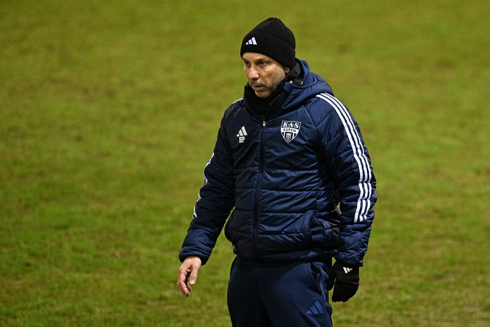 Der Trainer der AS Eupen, Bruno Pinheiro