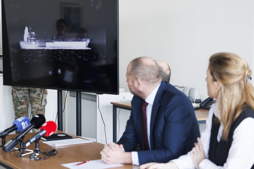 Pressekonferenz zur Kaperung des Öltankers