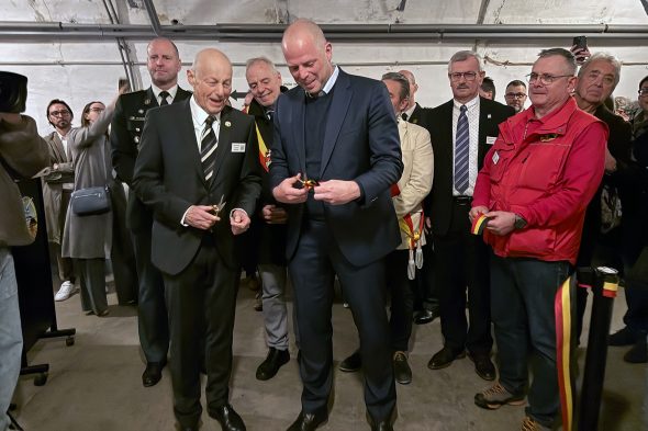 Verteidigungsminister Theo Francken besucht das Fort Eben-Emael zur Eröffnung der neuen Ausstellung