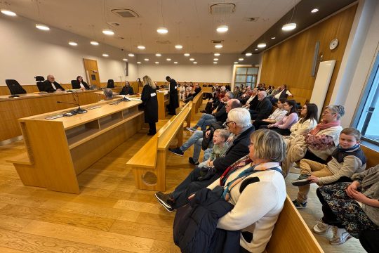 Besucher konnten einem Showprozess beiwohnen