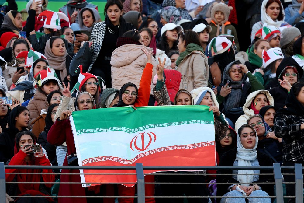 Iran-Fans beim Qualifikationsspiel gegen Usbekistan im März 2025