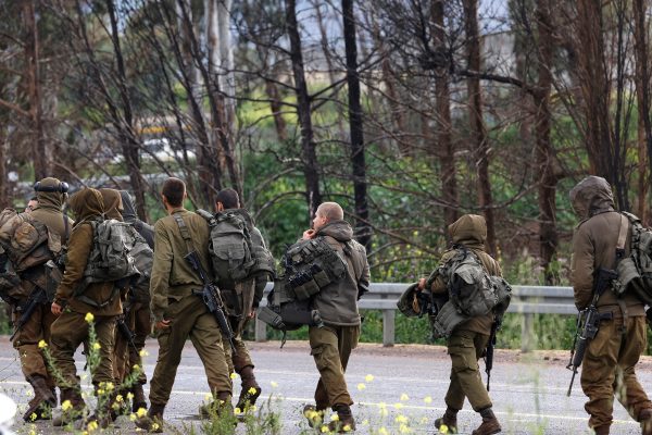 Israelische Soldaten im Norden Israels nahe der Grenze zum Libanon