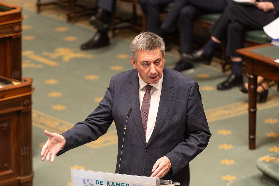 Vizepremier und Finanzminister Jan Jambon in der Kammer