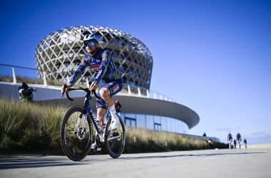 Laurenz Rex (Soudal Quick-Step) vor dem Start von Gent-Wevelgem
