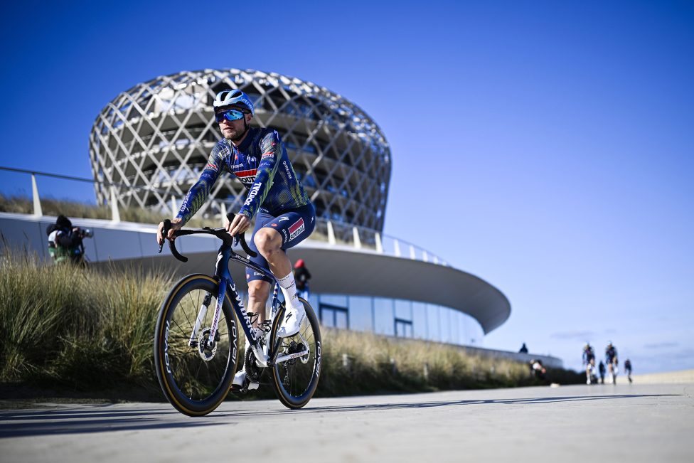 Laurenz Rex (Soudal Quick-Step) vor dem Start von Gent-Wevelgem