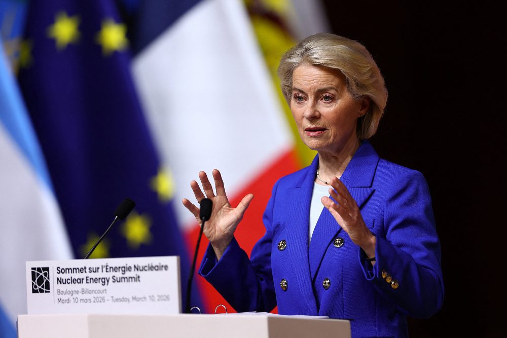 EU-Kommissionspräsidentin Ursula von der Leyen beim zweiten internationalen Gipfel zur Kernenergie in Boulogne-Billancourt