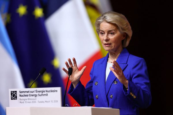 EU-Kommissionspräsidentin Ursula von der Leyen beim zweiten internationalen Gipfel zur Kernenergie in Boulogne-Billancourt