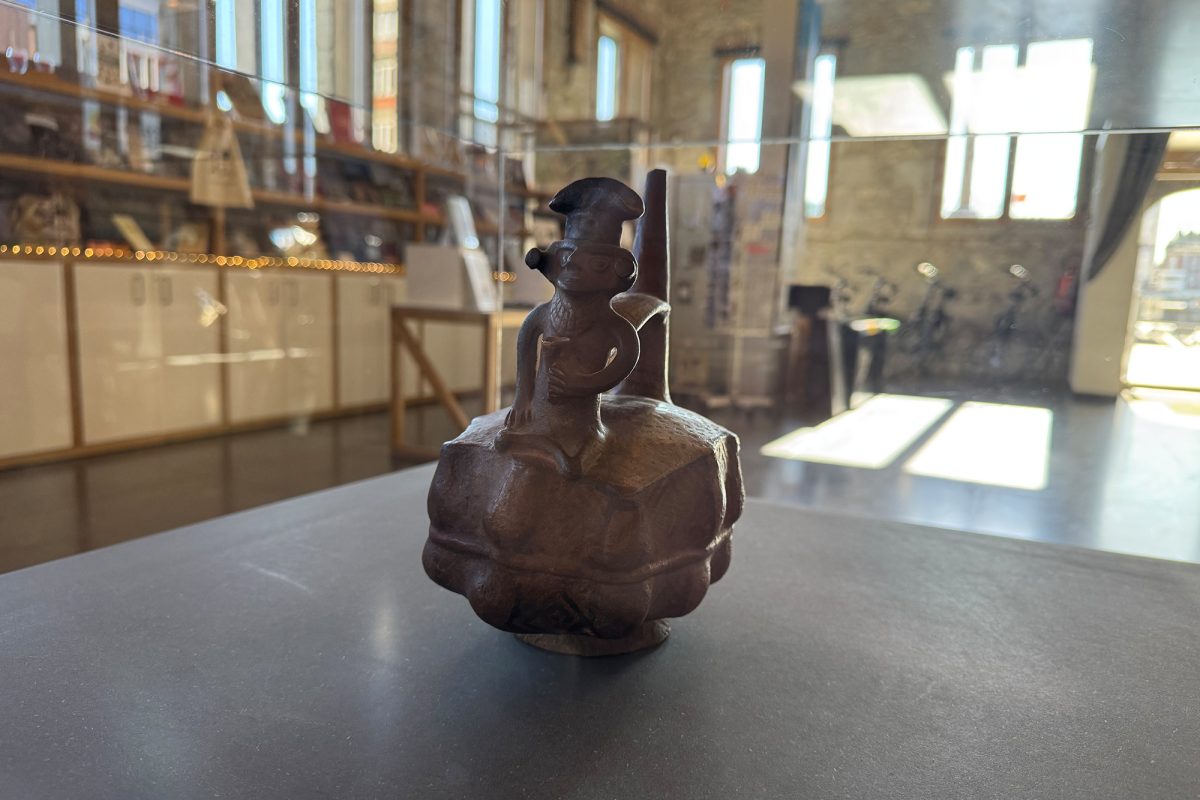 Exponat im Tourismusbüro Lüttich