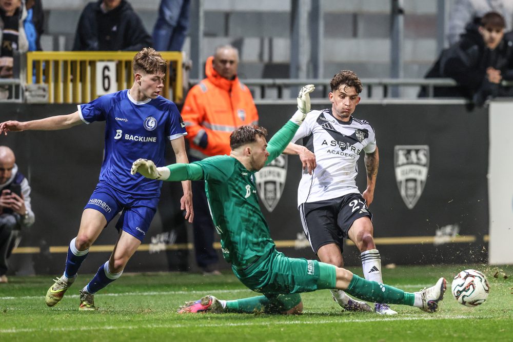 AS-Spieler Mark Müller beim Spiel gegen Jong Gent