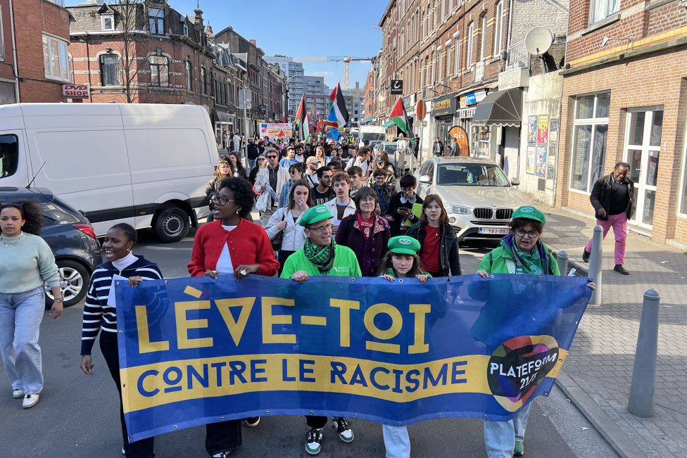 Demo gegen Rassismus in Lüttich