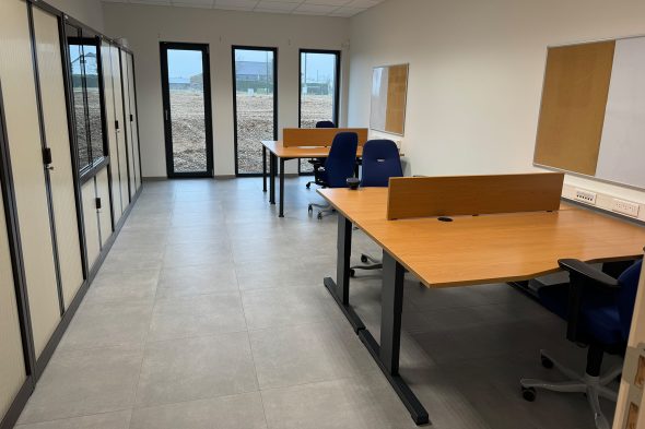 Büroraum im neuen Polizeigebäude auf Morsheck