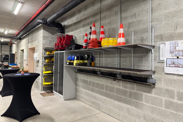 Garage im neuen Polizeigebäude auf Morsheck