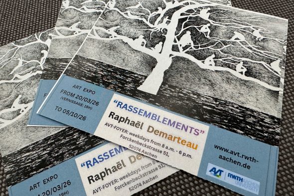 Baelener Künstler Raphaël Demarteau versammelt Kunst im RWTH-Institut