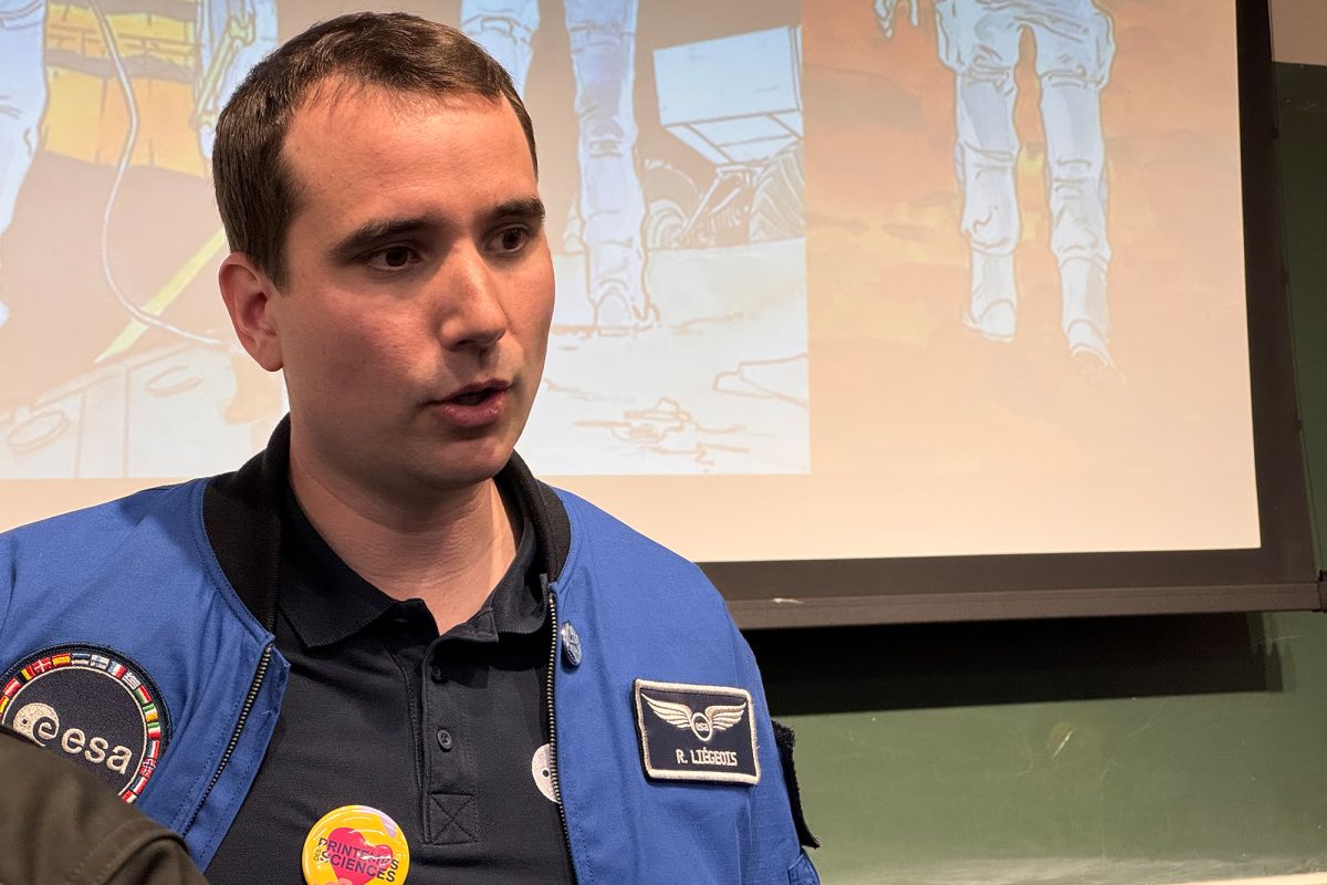 Astronaut Raphael Liégeois