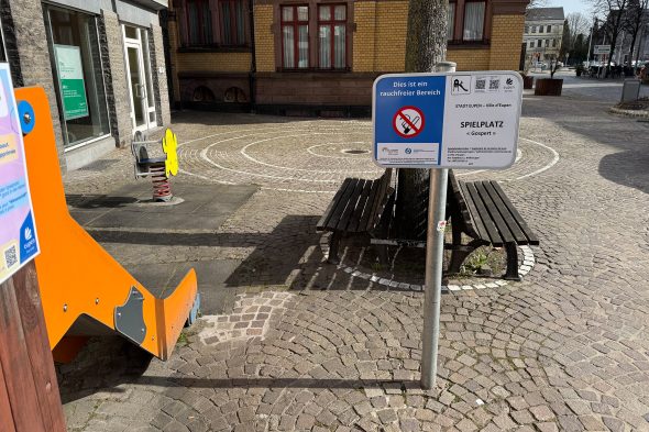 Der kleine Spielplatz in der Eupener Gospertstraße