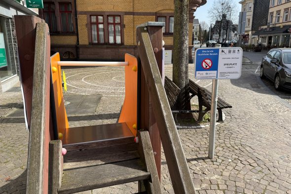 Der kleine Spielplatz in der Eupener Gospertstraße
