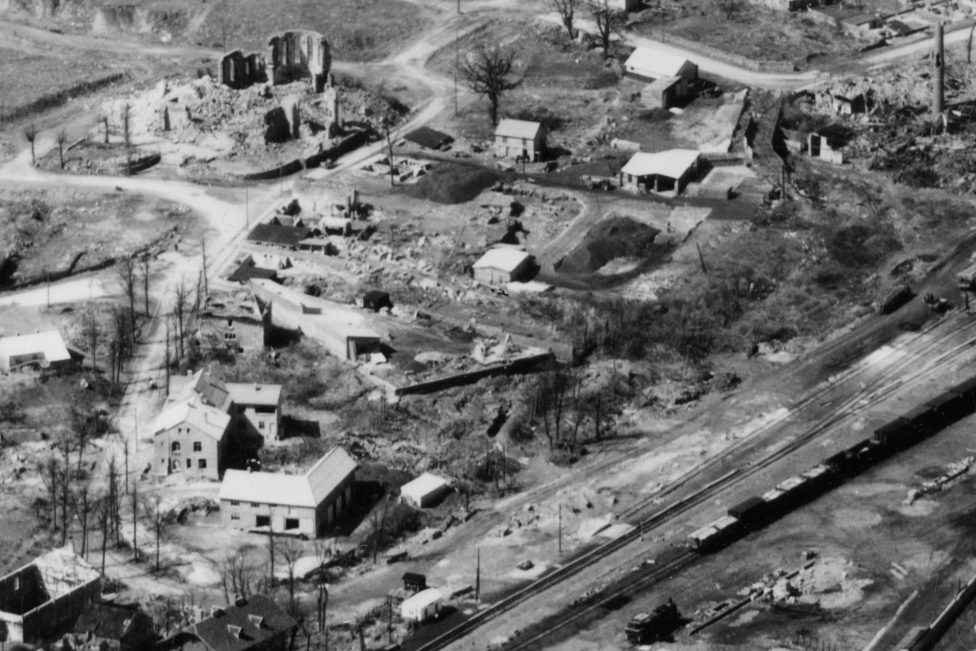Luftaufnahme von St. Vith aus den Jahren 1947/1948