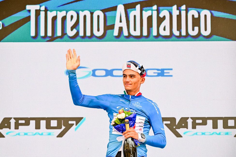 Isaac Del Toro am Dienstag nach der zweiten Etappe des Tirreno-Adriatico
